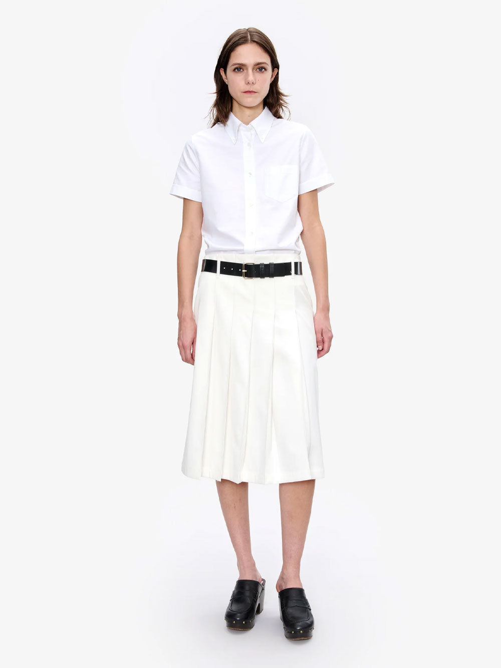 A.P.C. Women Alice Gabardine Midi Skirt A.P.C.
