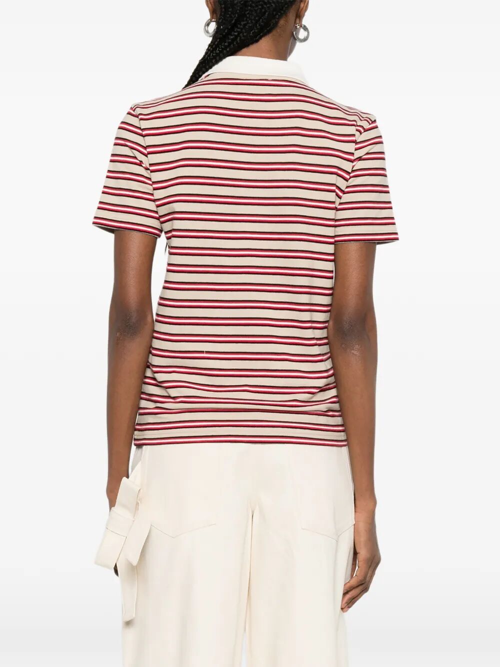 A.P.C. Women Raye Striped Cotton Polo Shirt A.P.C.