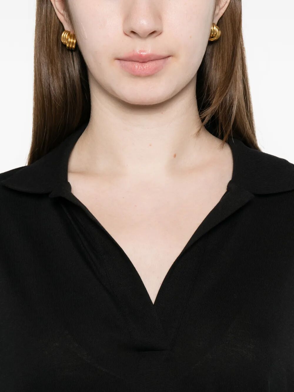 Herno Women Cotton Blend Jersey Polo HERNO