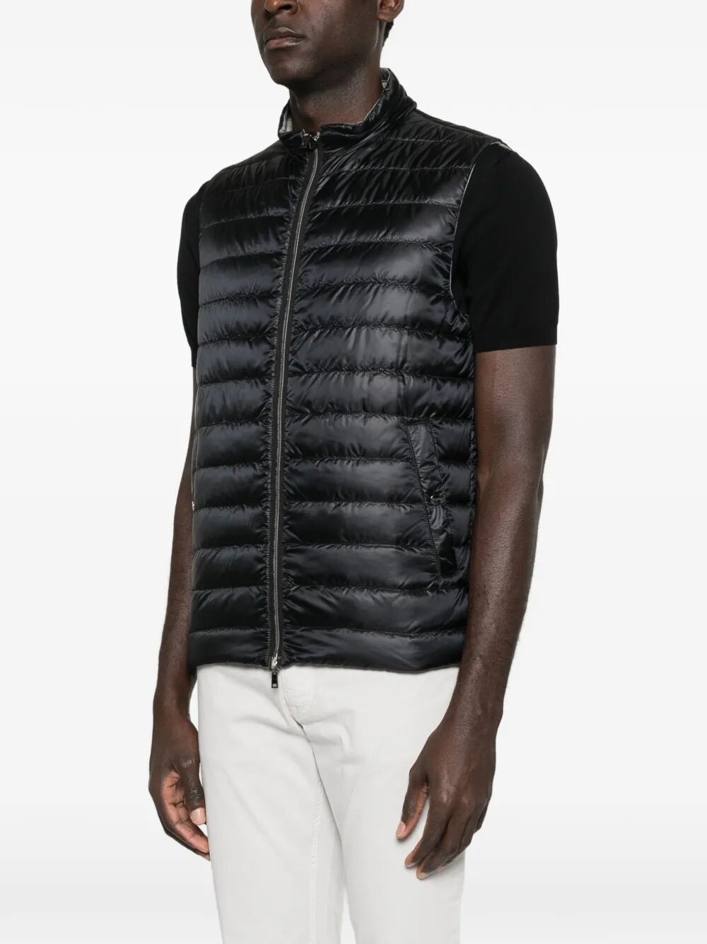 Herno Men Nylon Ultralight And Ecoage Reversible Vest HERNO