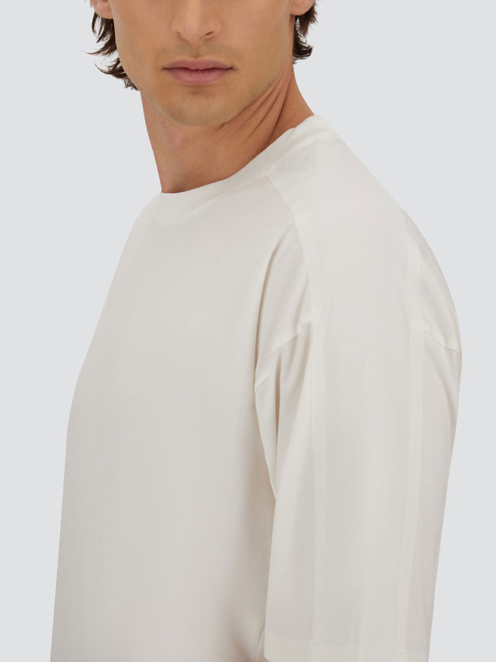 Herno Men Stretch-Cotton Jersey T-Shirt With Scuba Details HERNO