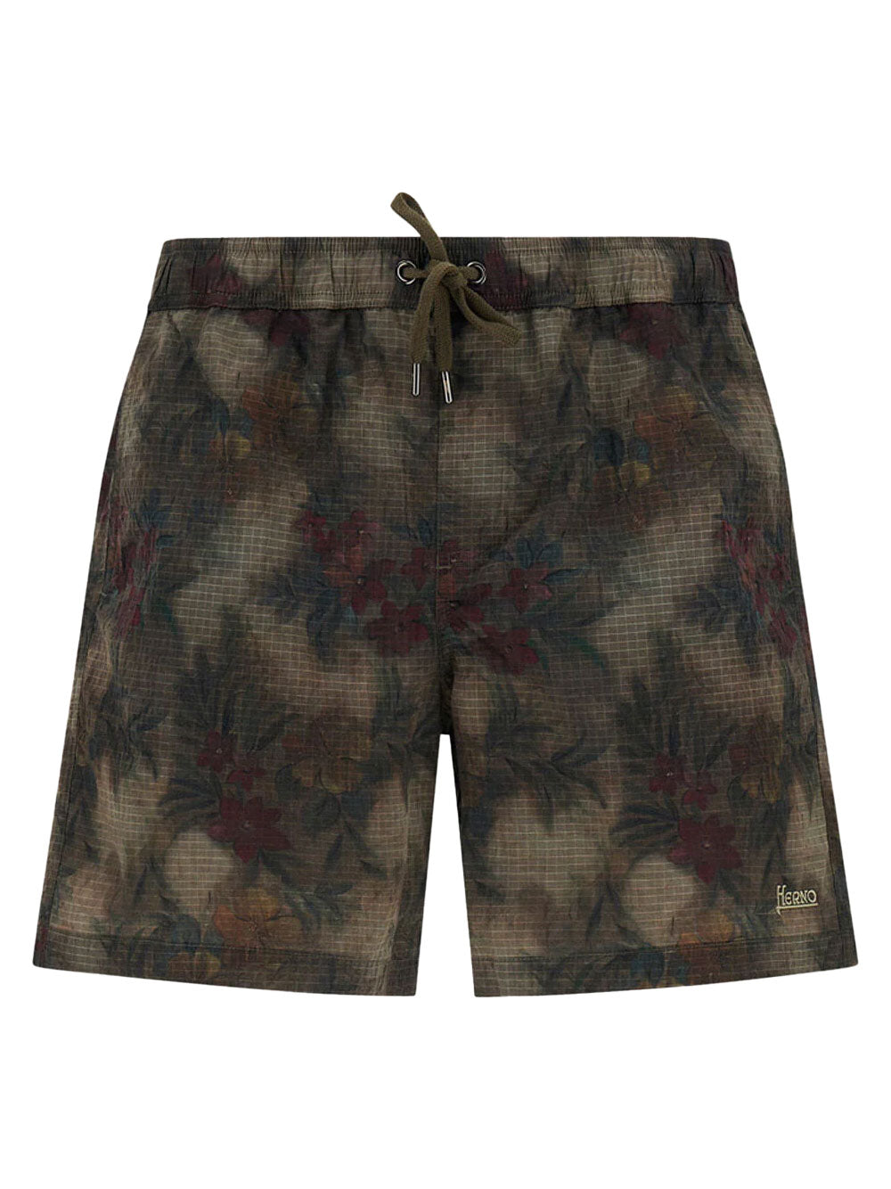 Herno Men Tropical Pattern Ripstop Nylon Swim Shorts HERNO