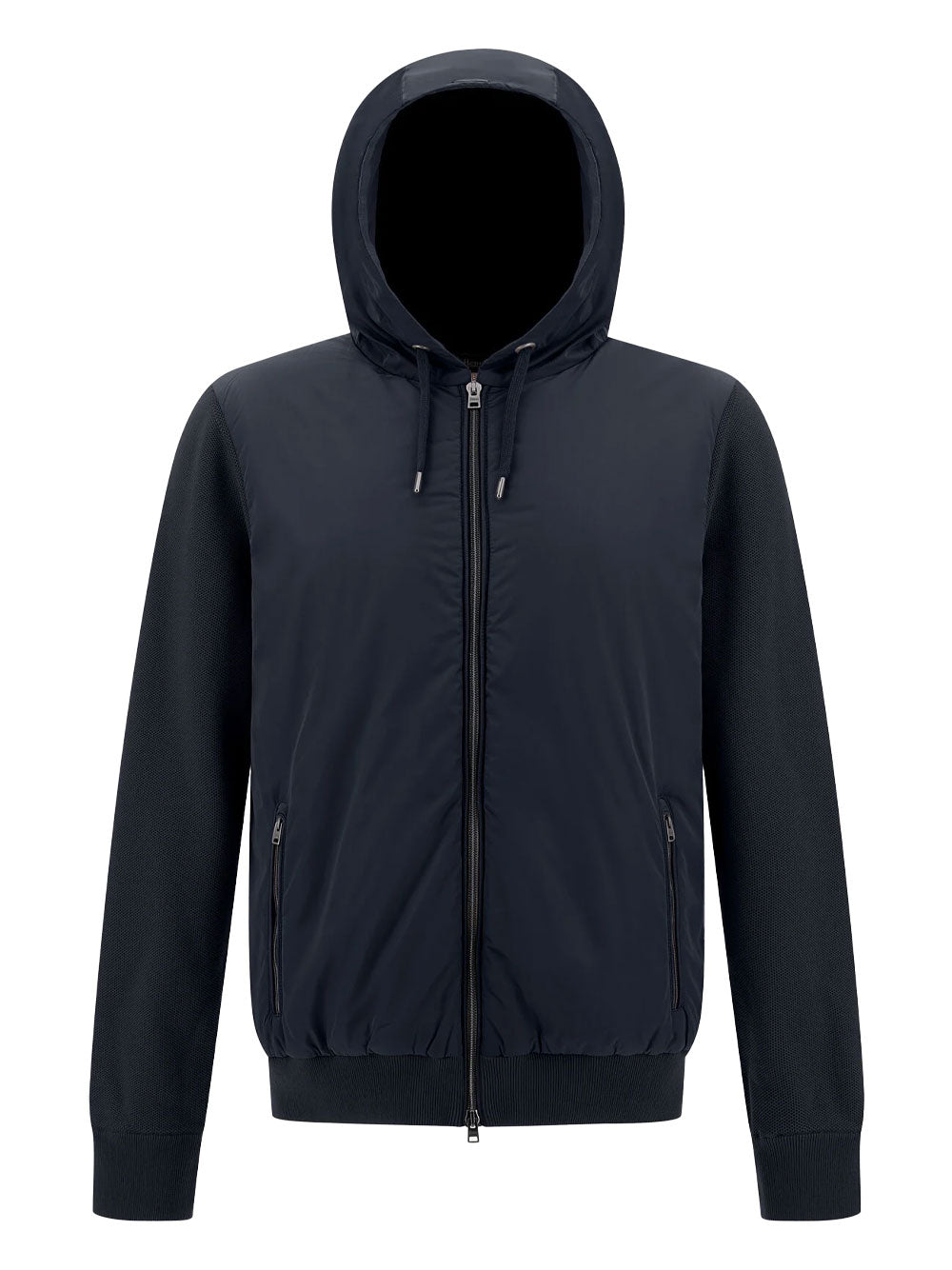 Herno Men Piqué Knit And Nylon Jacket HERNO