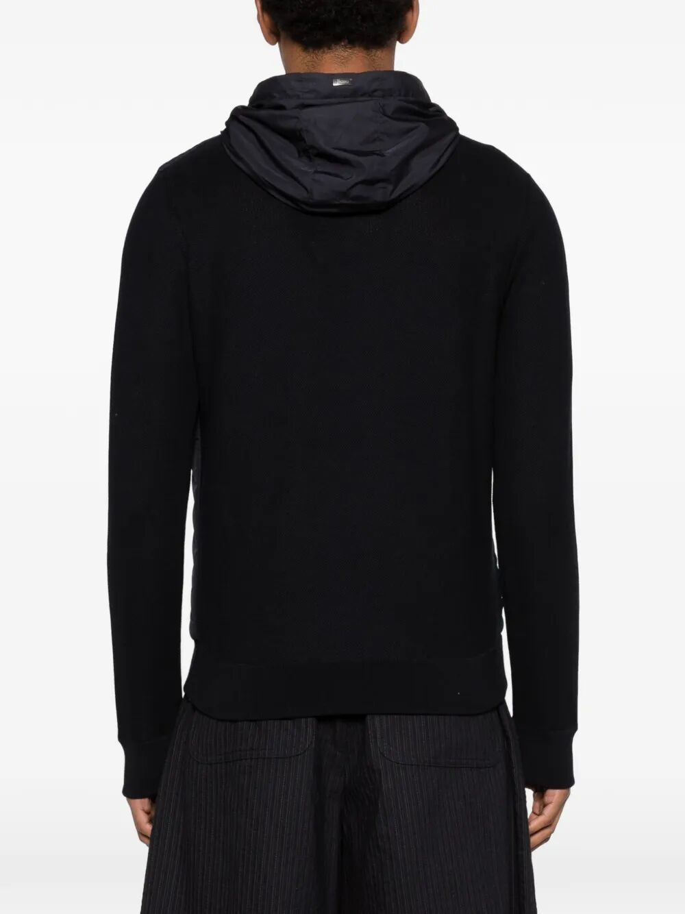 Herno Men Piqué Knit And Nylon Jacket HERNO