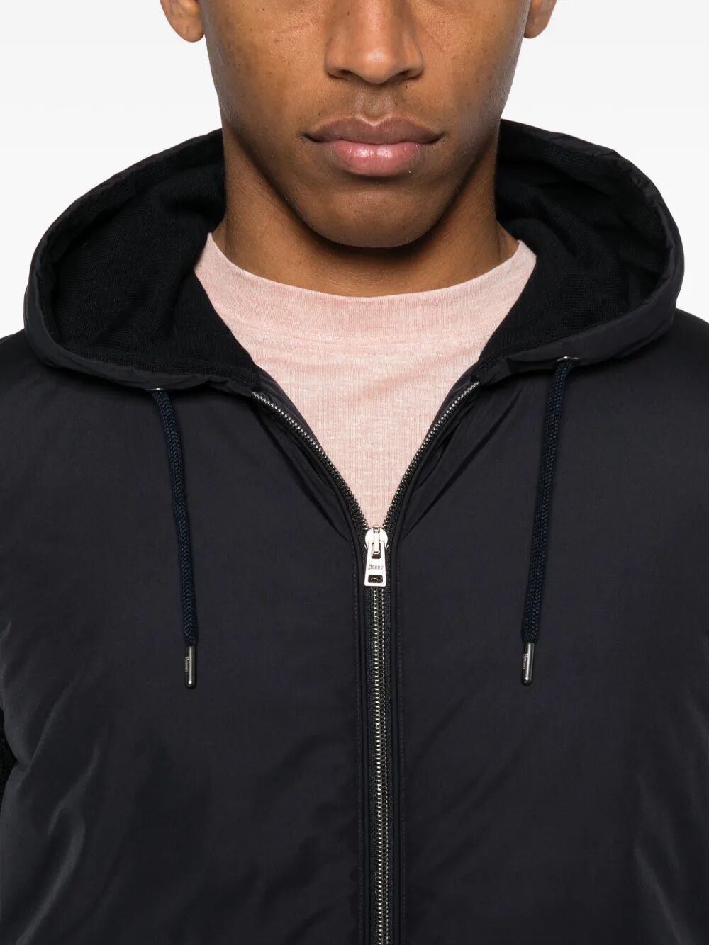 Herno Men Piqué Knit And Nylon Jacket HERNO