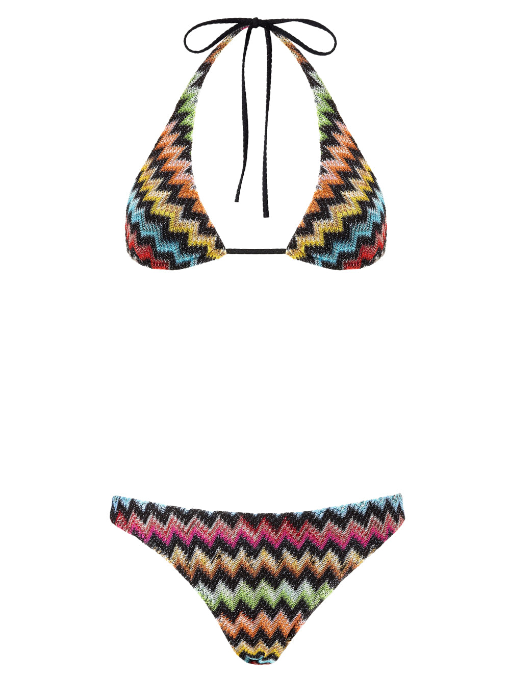 Missoni Women Bikini In Lamé Viscose With Micro Zigzag Pattern MISSONI