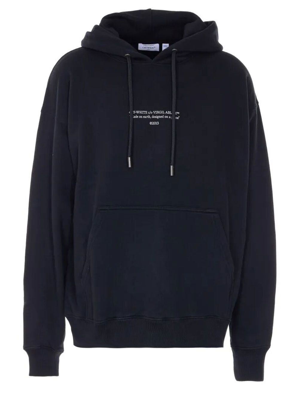 Off-White Men Statement Skate Cotton Hoodie OFF-WHITE