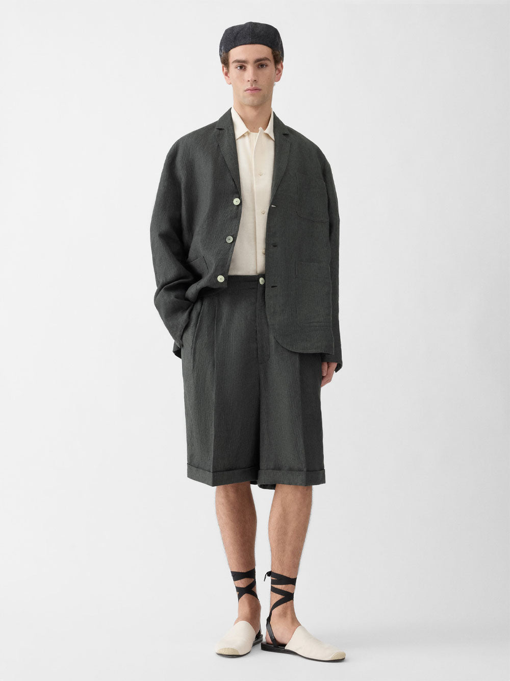 Jacquemus Men Le Short Pastro In Linen JACQUEMUS