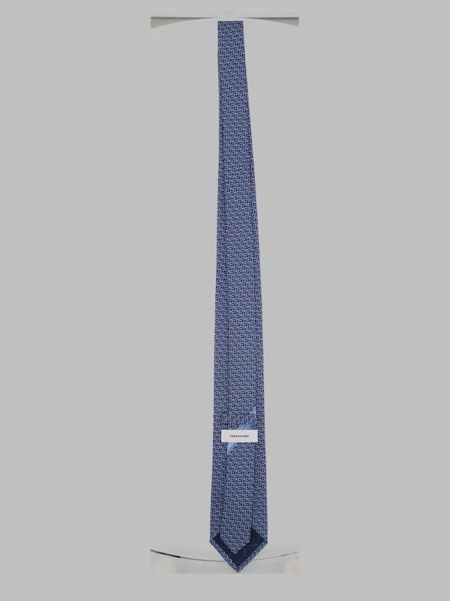 Ferragamo Men Cravatta In Seta Stampata FERRAGAMO