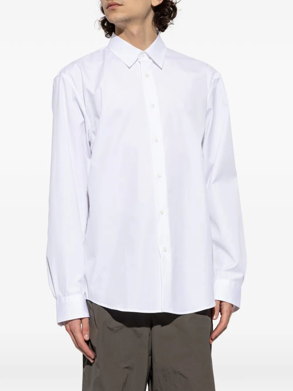 Dries Van Noten Men Caper Cotton Poplin Shirt DRIES VAN NOTEN