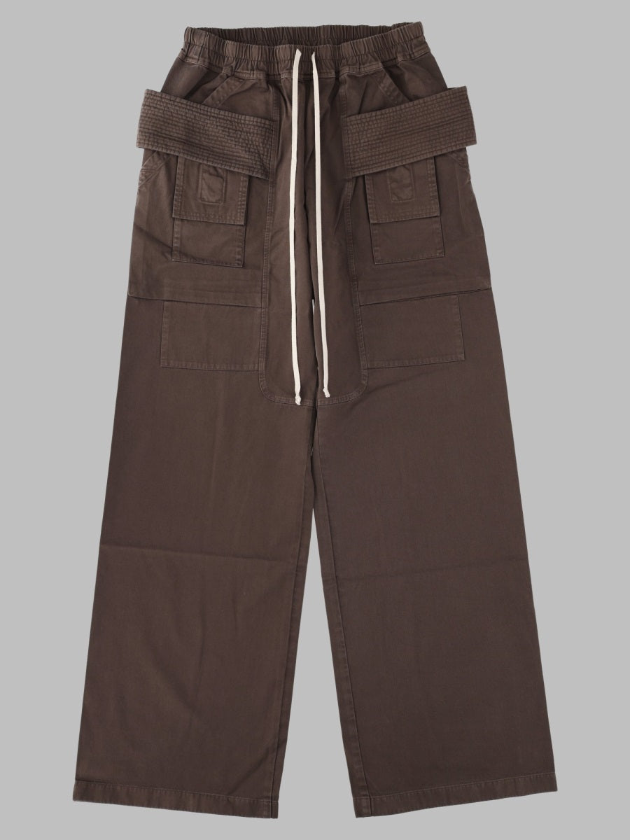 Rick Owens Drkshdw Men Pantalone Cargo In Felpa Di Cotone RICK OWENS