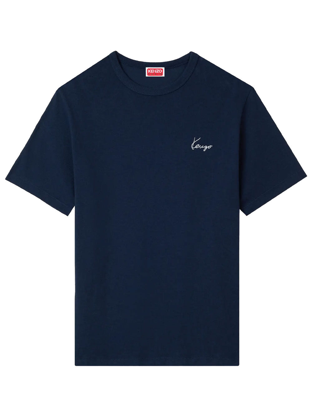 Kenzo Men `Kenzo Archive Rose` Embroidered Outlined Cotton T-Shirt KENZO
