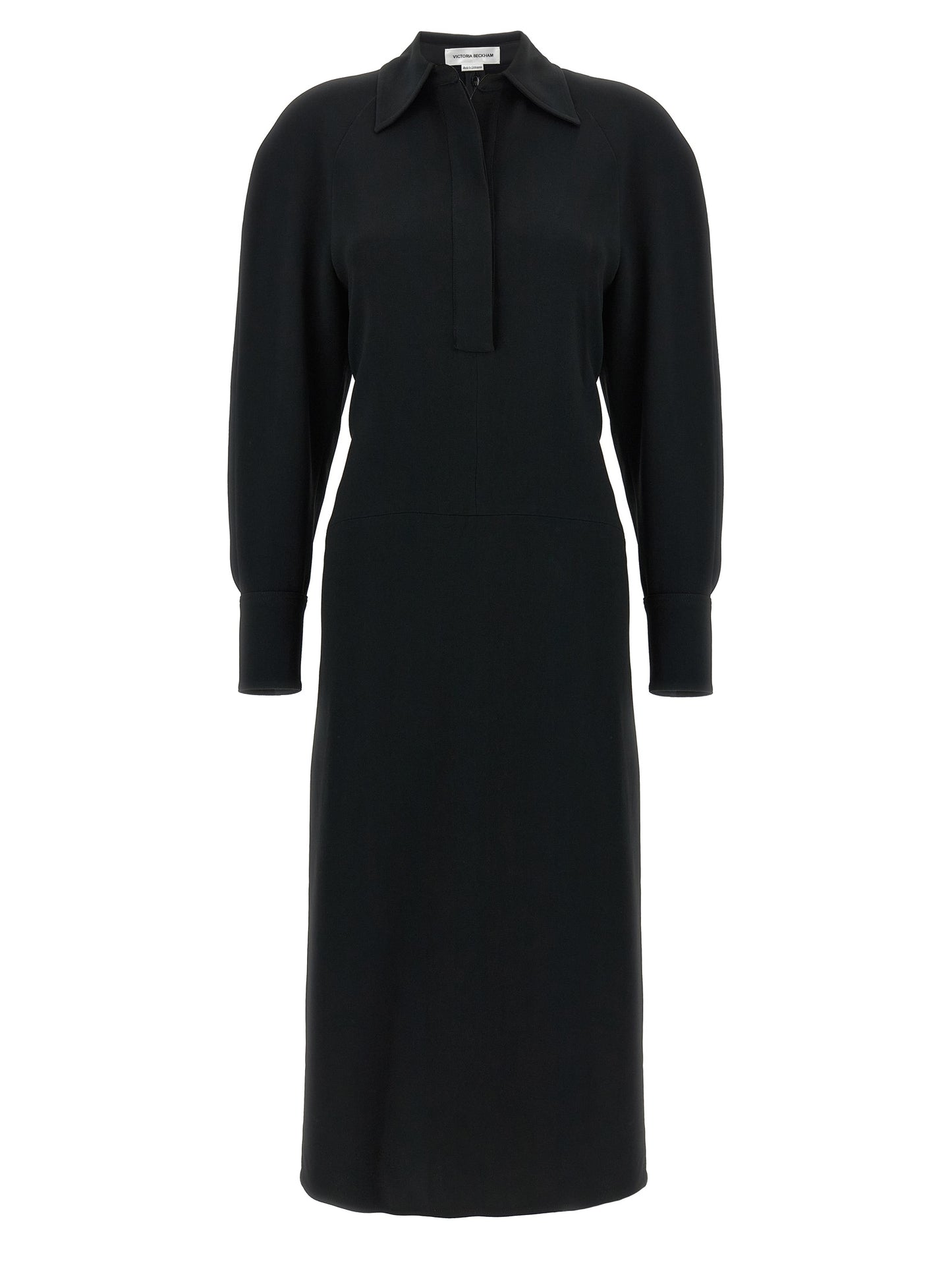 Victoria Beckham Women 'Long Sleeve Polo Collar Midi' Dress VICTORIA BECKHAM