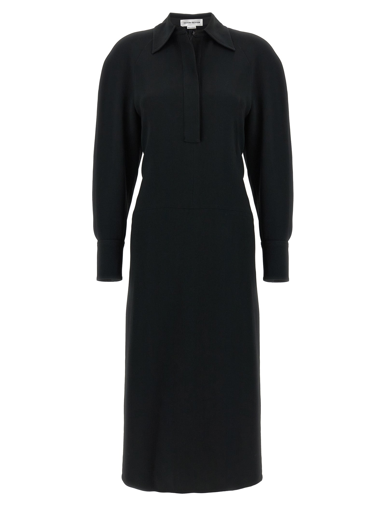 Victoria Beckham Women 'Long Sleeve Polo Collar Midi' Dress VICTORIA BECKHAM
