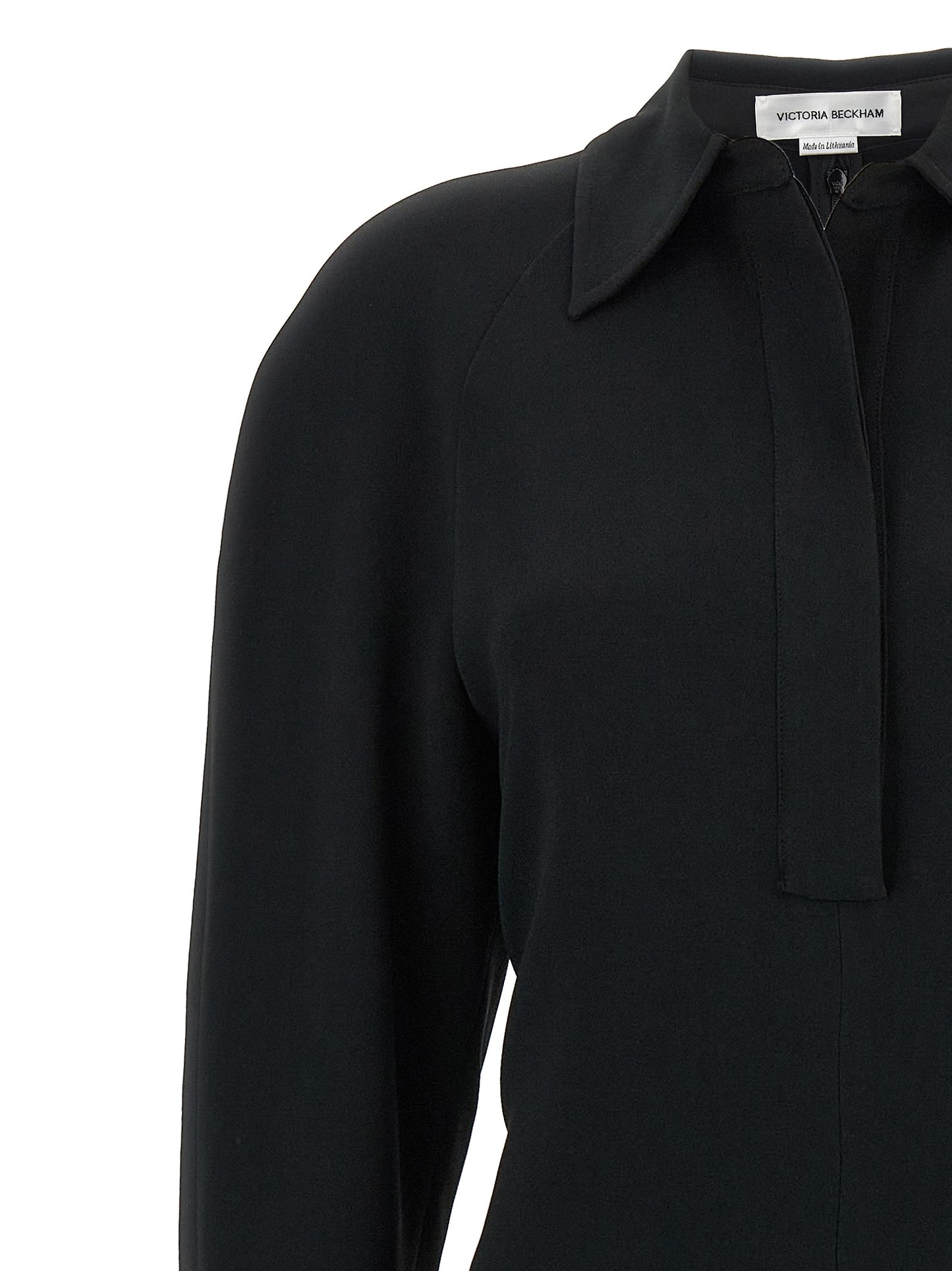 Victoria Beckham Women 'Long Sleeve Polo Collar Midi' Dress VICTORIA BECKHAM