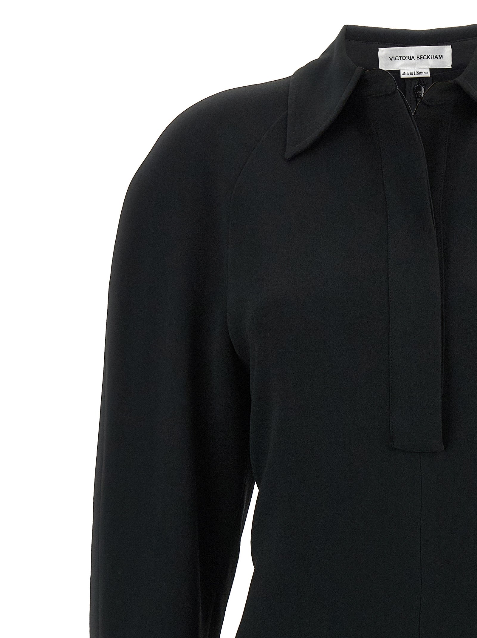 Victoria Beckham Women 'Long Sleeve Polo Collar Midi' Dress VICTORIA BECKHAM