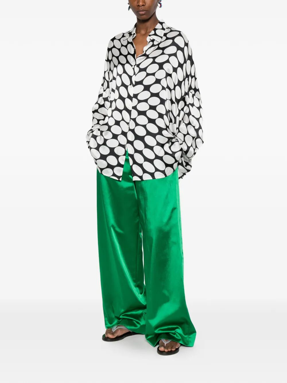 Dries Van Noten Women Casia Viscose Shirt With Large Polka Dot-Motif DRIES VAN NOTEN