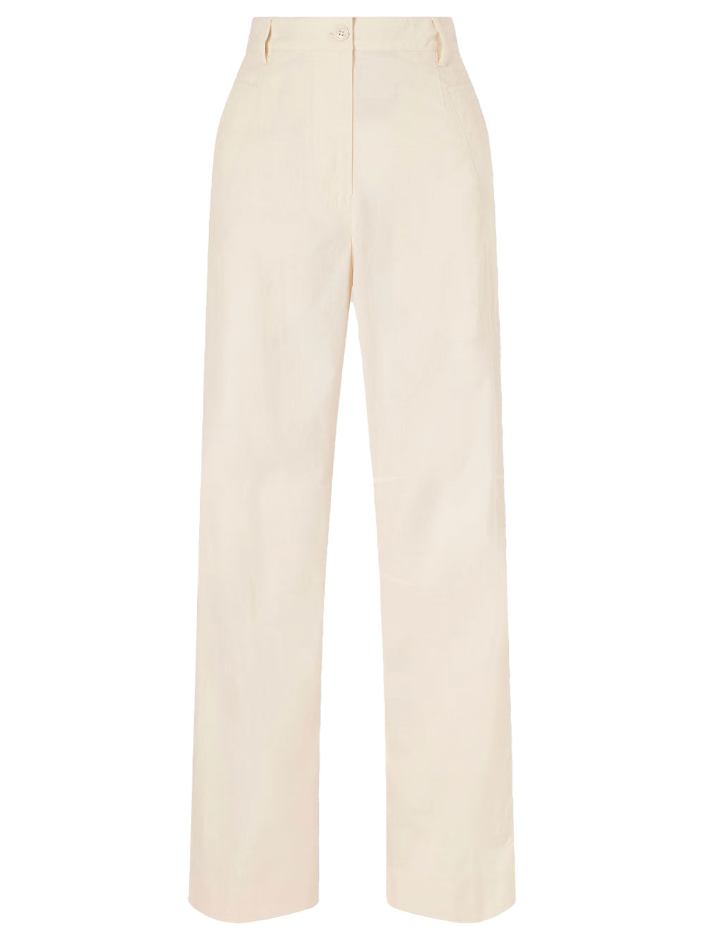 Dries Van Noten Women Pincks Straight-Leg Cotton Poplin Pants DRIES VAN NOTEN