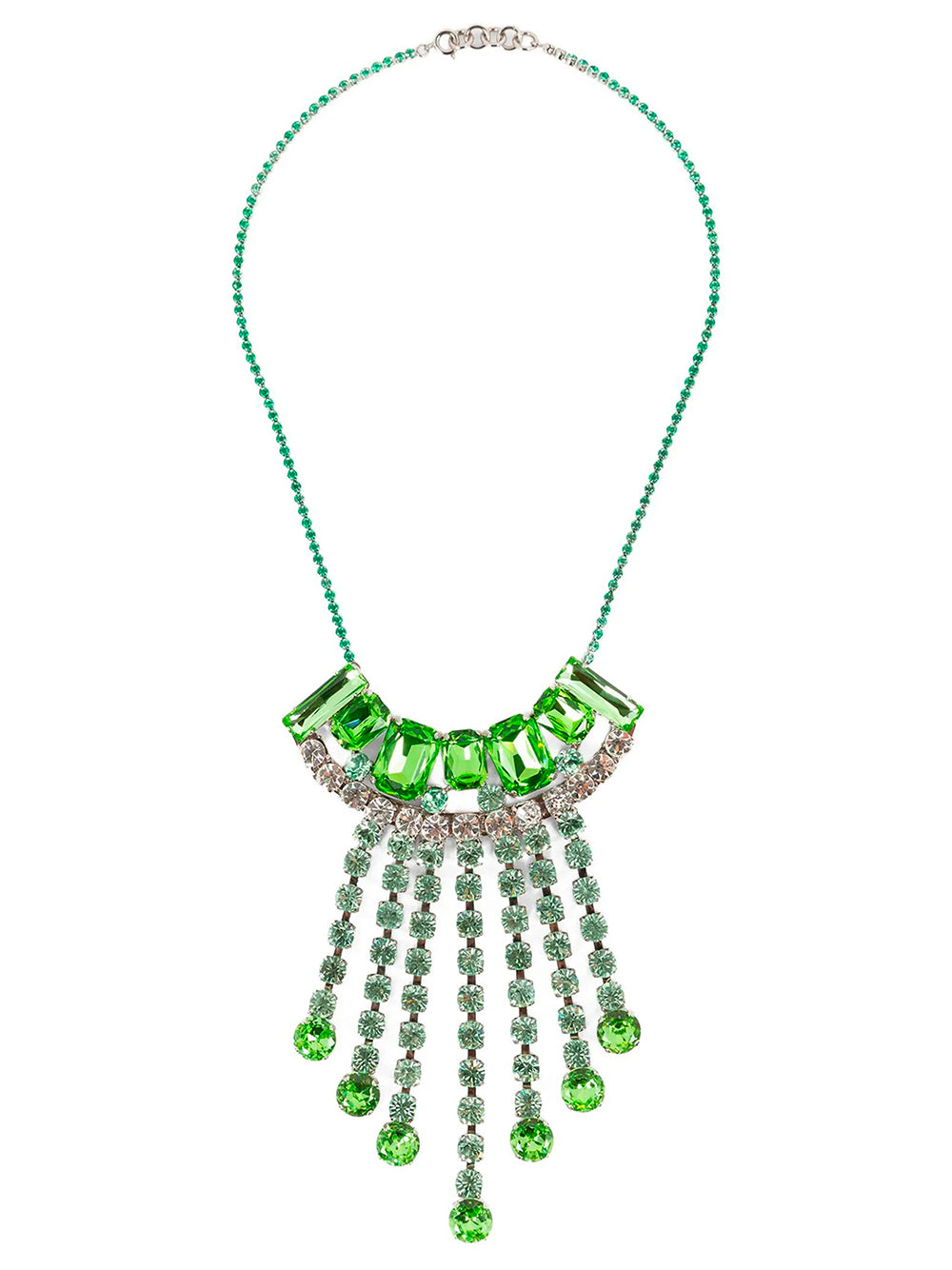 Dries Van Noten Women Statement Brass Necklace With Strass Charms DRIES VAN NOTEN