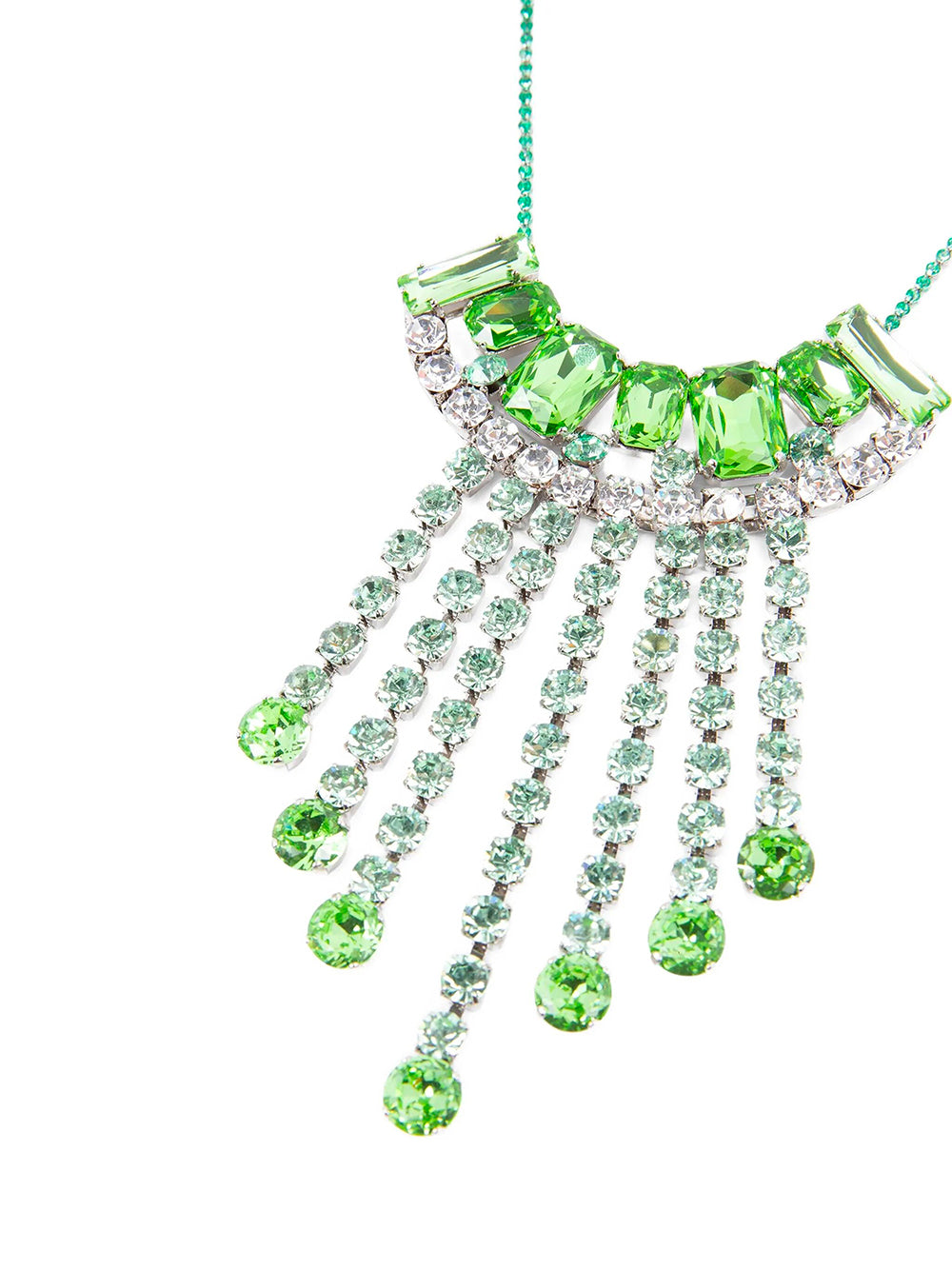 Dries Van Noten Women Statement Brass Necklace With Strass Charms DRIES VAN NOTEN