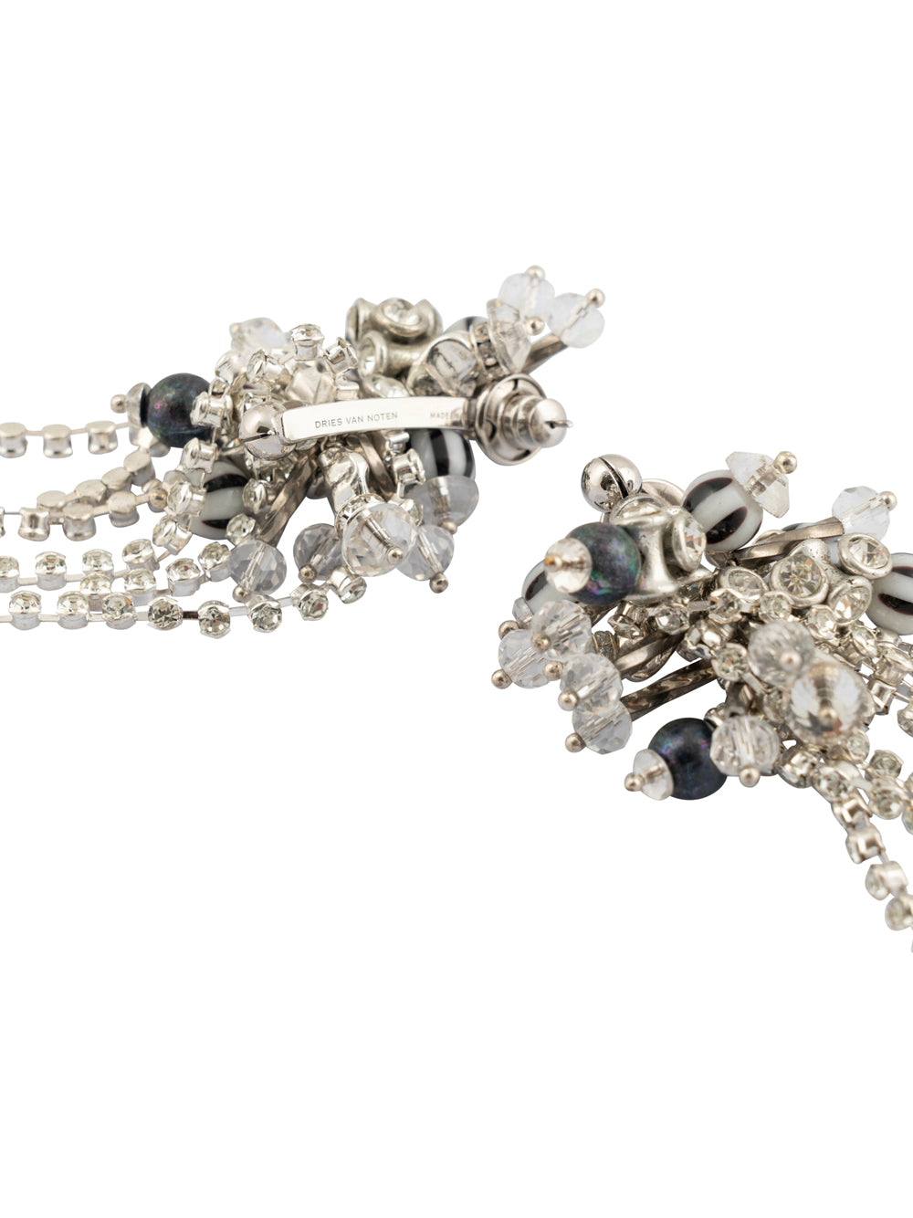 Dries Van Noten Women Handmade Embellished Pin Earrings DRIES VAN NOTEN