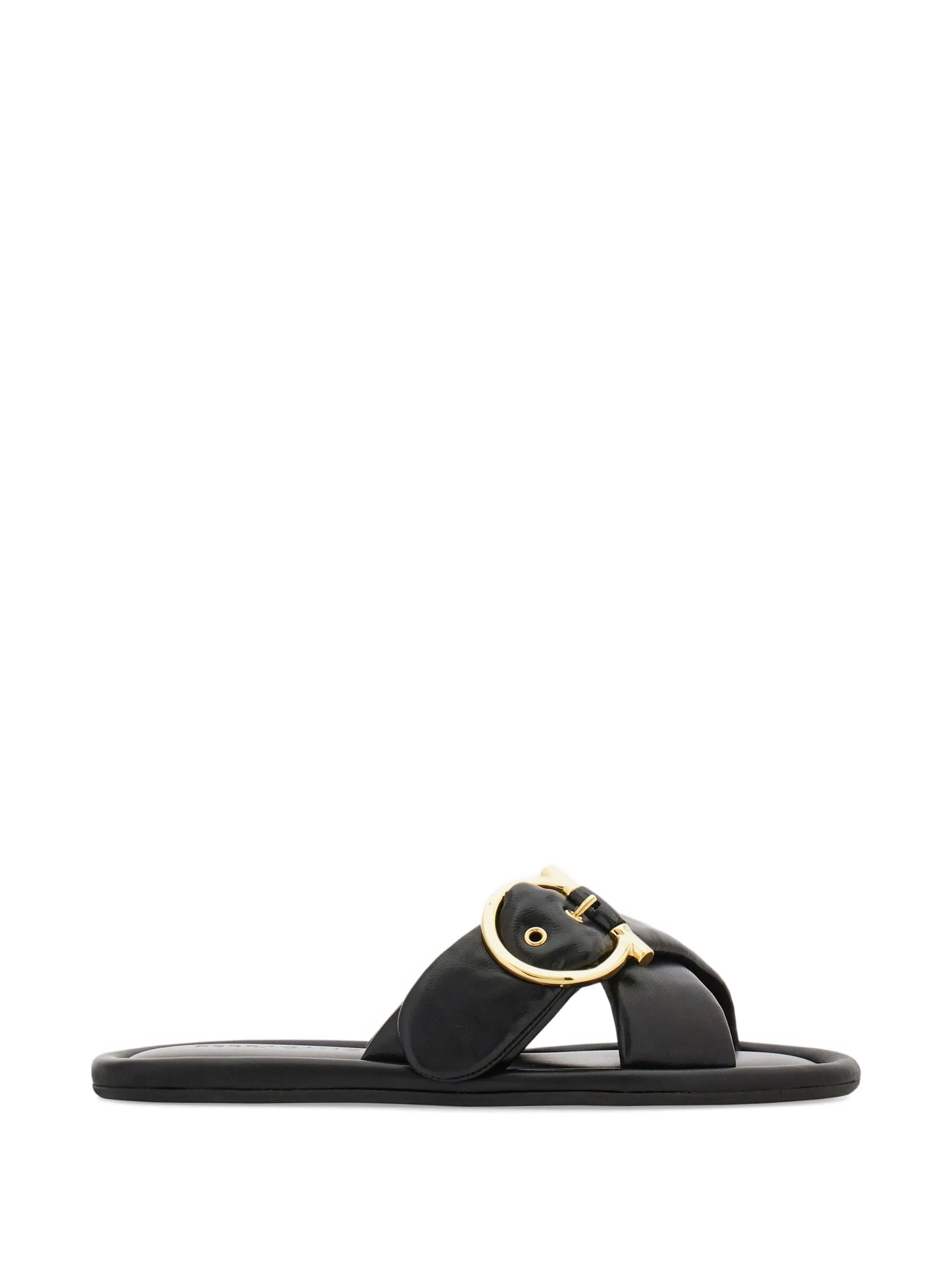 Ferragamo Women Elyzia Leather Slide FERRAGAMO