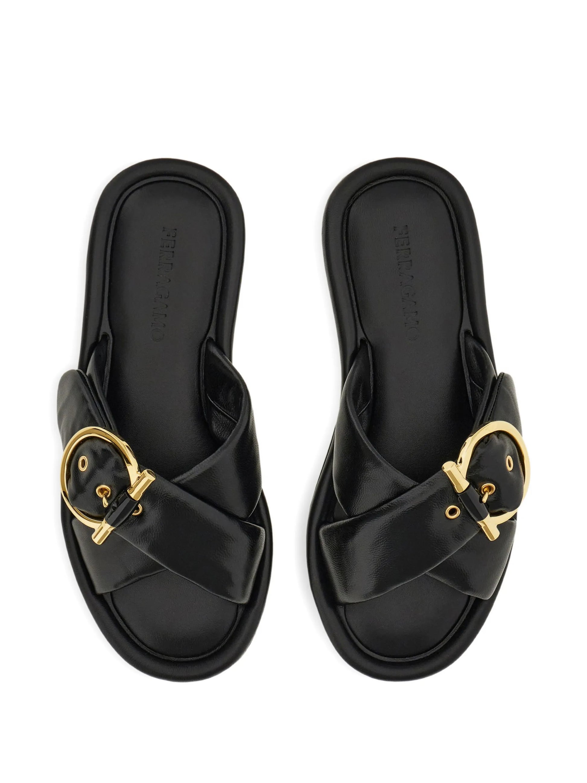 Ferragamo Women Elyzia Leather Slide FERRAGAMO