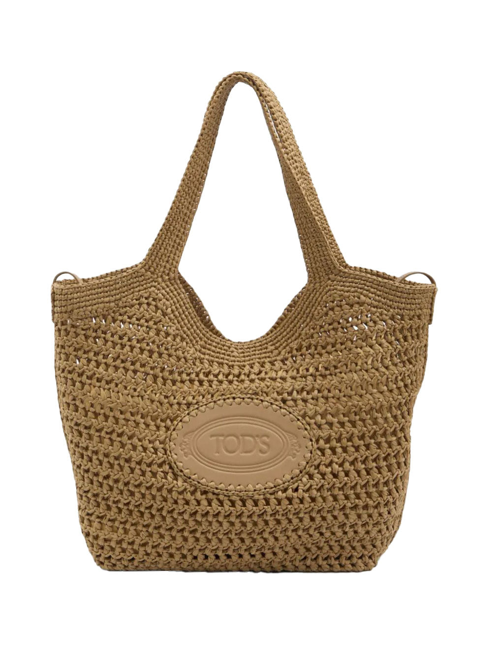 Tod's Women Raffia And Leather Medium Shopping Bag TOD'S