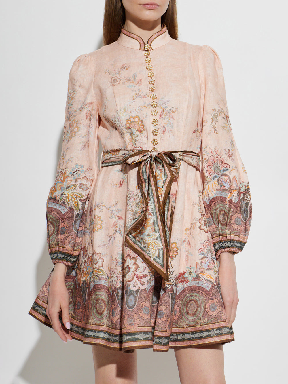 Zimmermann Women Alchemy Button Mini Dress ZIMMERMANN