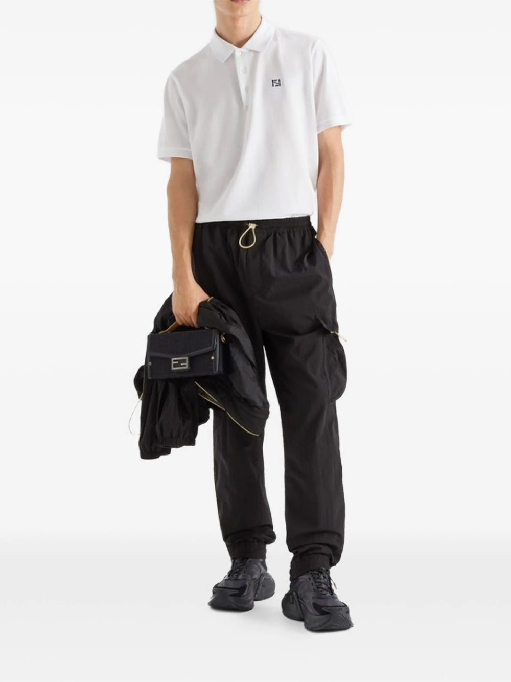 Fendi Men Nylon Cargo Trousers FENDI