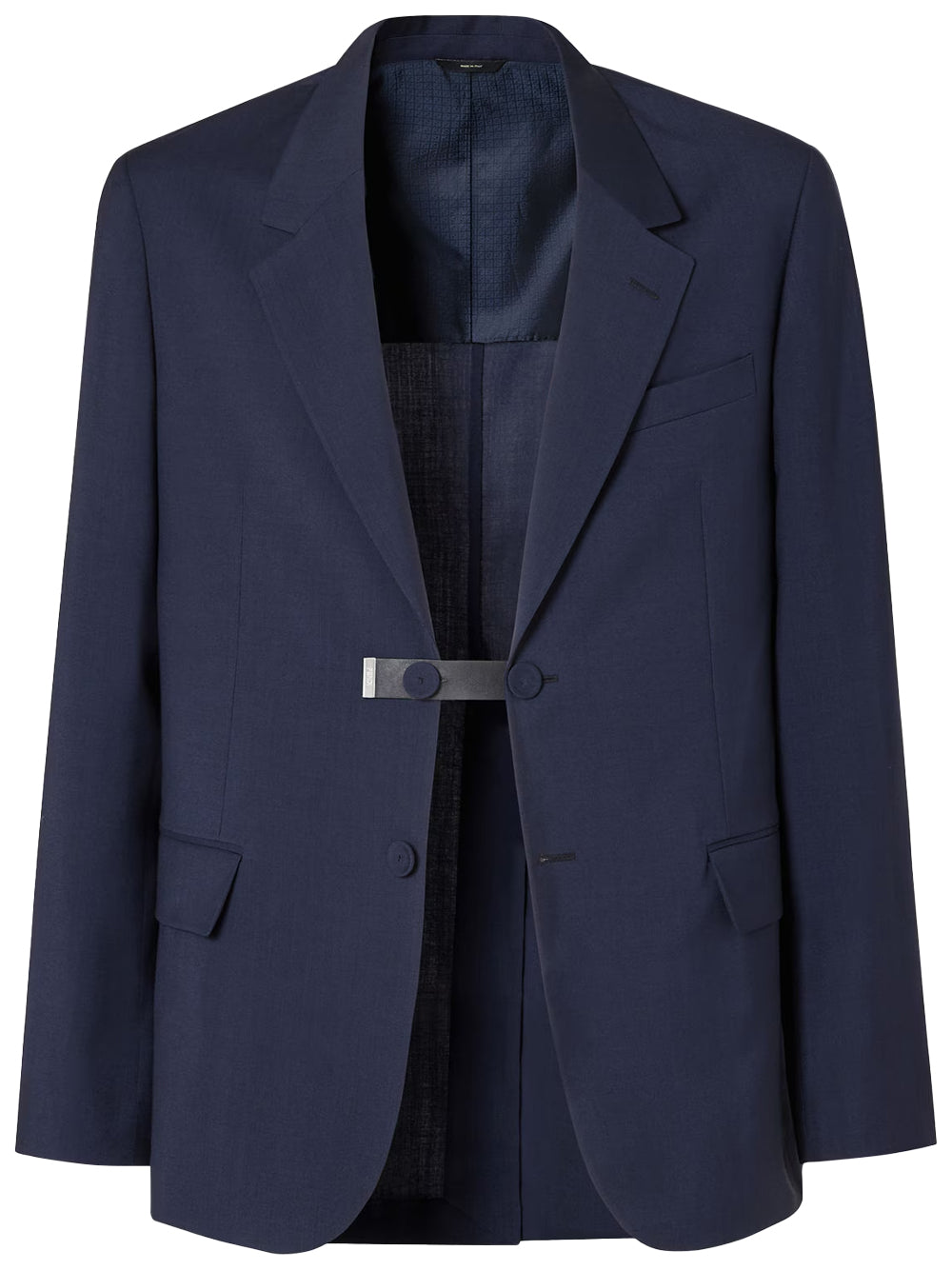 Fendi Men Wool Canvas Single-Breasted Blazer FENDI