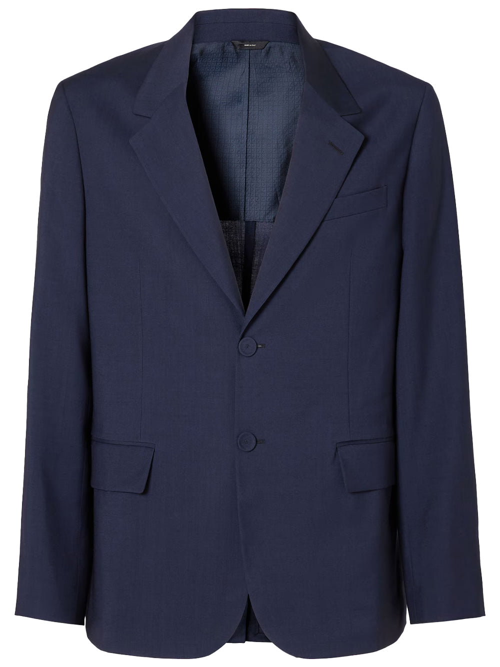 Fendi Men Wool Canvas Single-Breasted Blazer FENDI