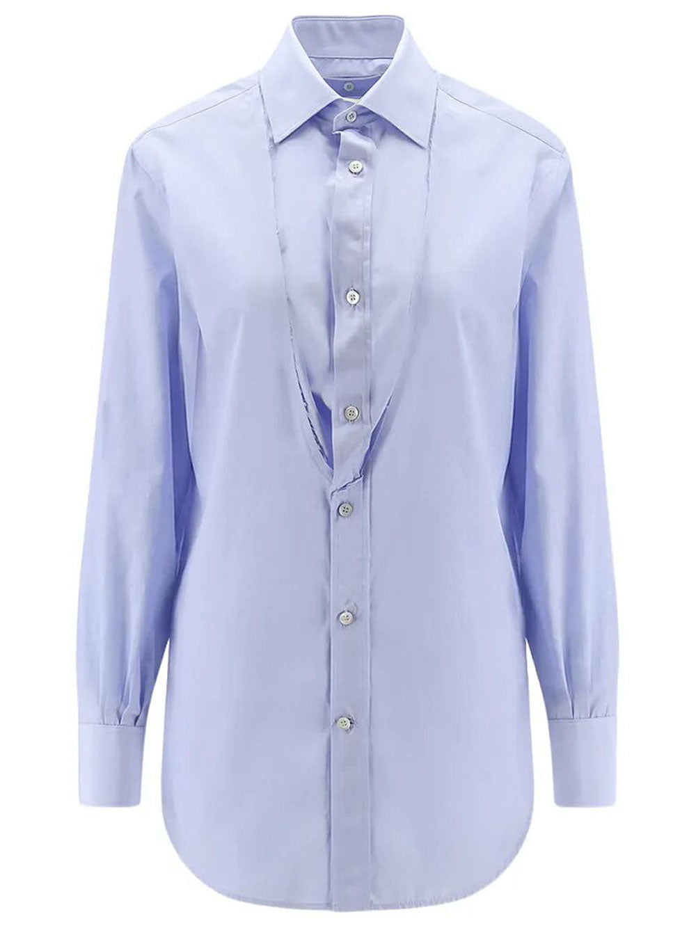 Maison Margiela Women Folded Collar Poplin Shirt MAISON MARGIELA