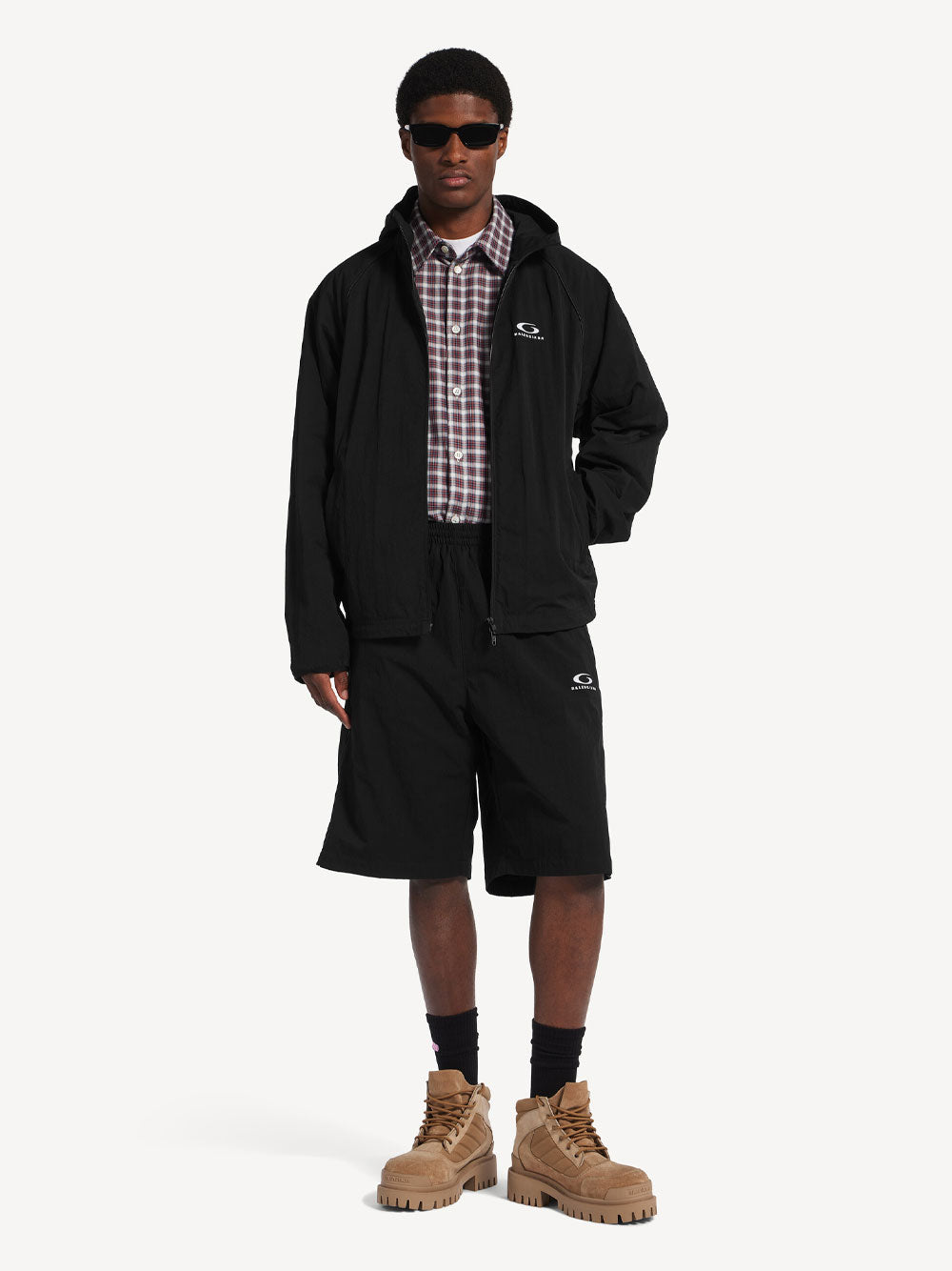 Balenciaga Men Technical Hooded Tracksuit Jacket BALENCIAGA