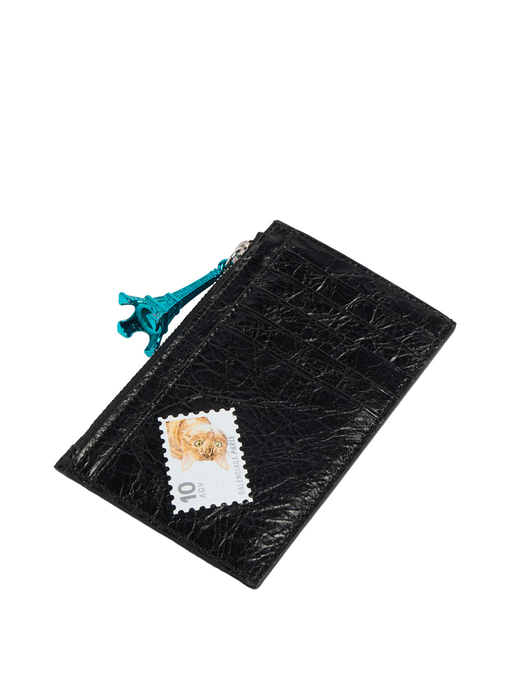 Balenciaga Men Men`S Cash Large Long Coin And Card Holder In Black/Multicolor BALENCIAGA