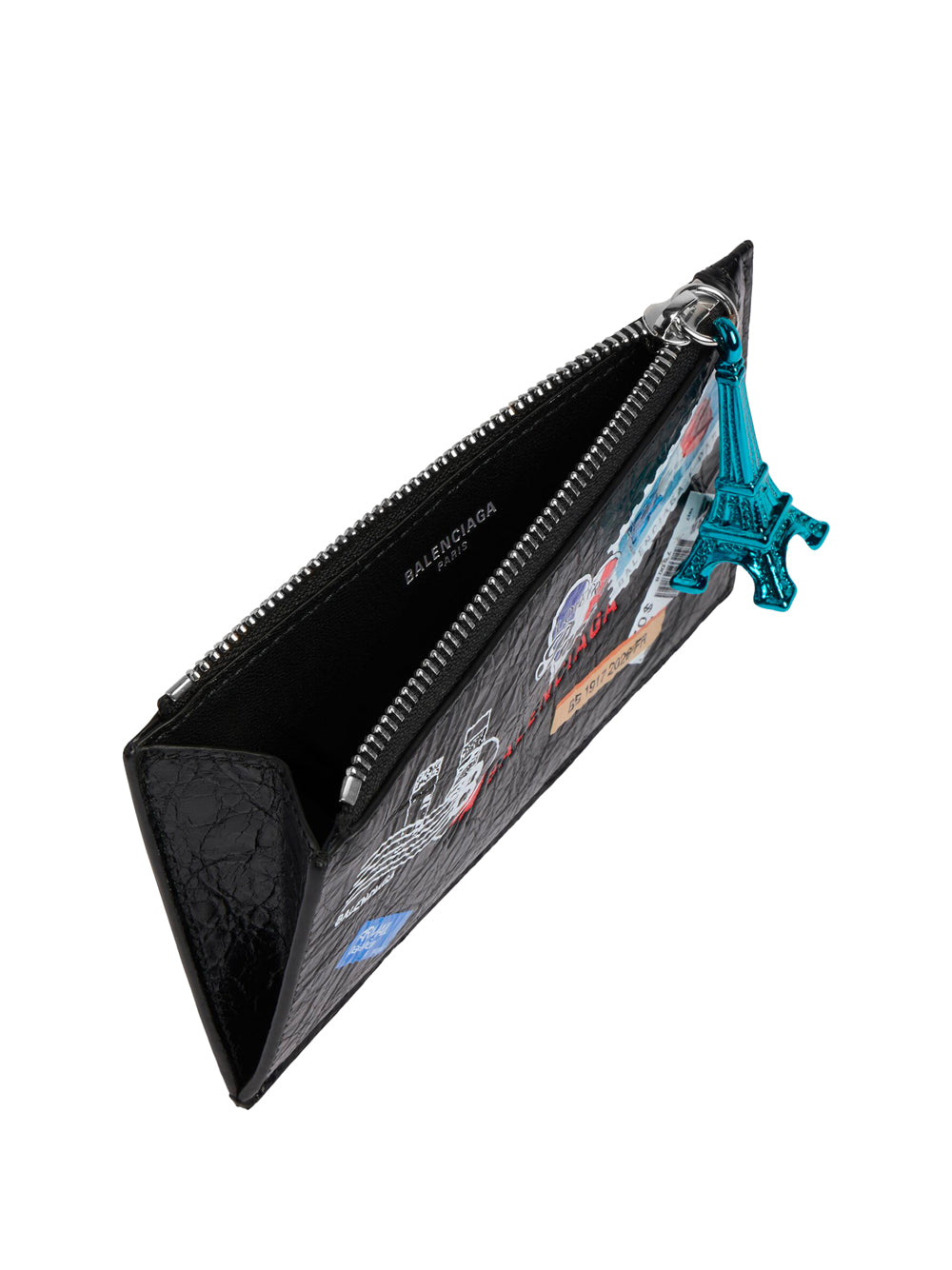 Balenciaga Men Men`S Cash Large Long Coin And Card Holder In Black/Multicolor BALENCIAGA