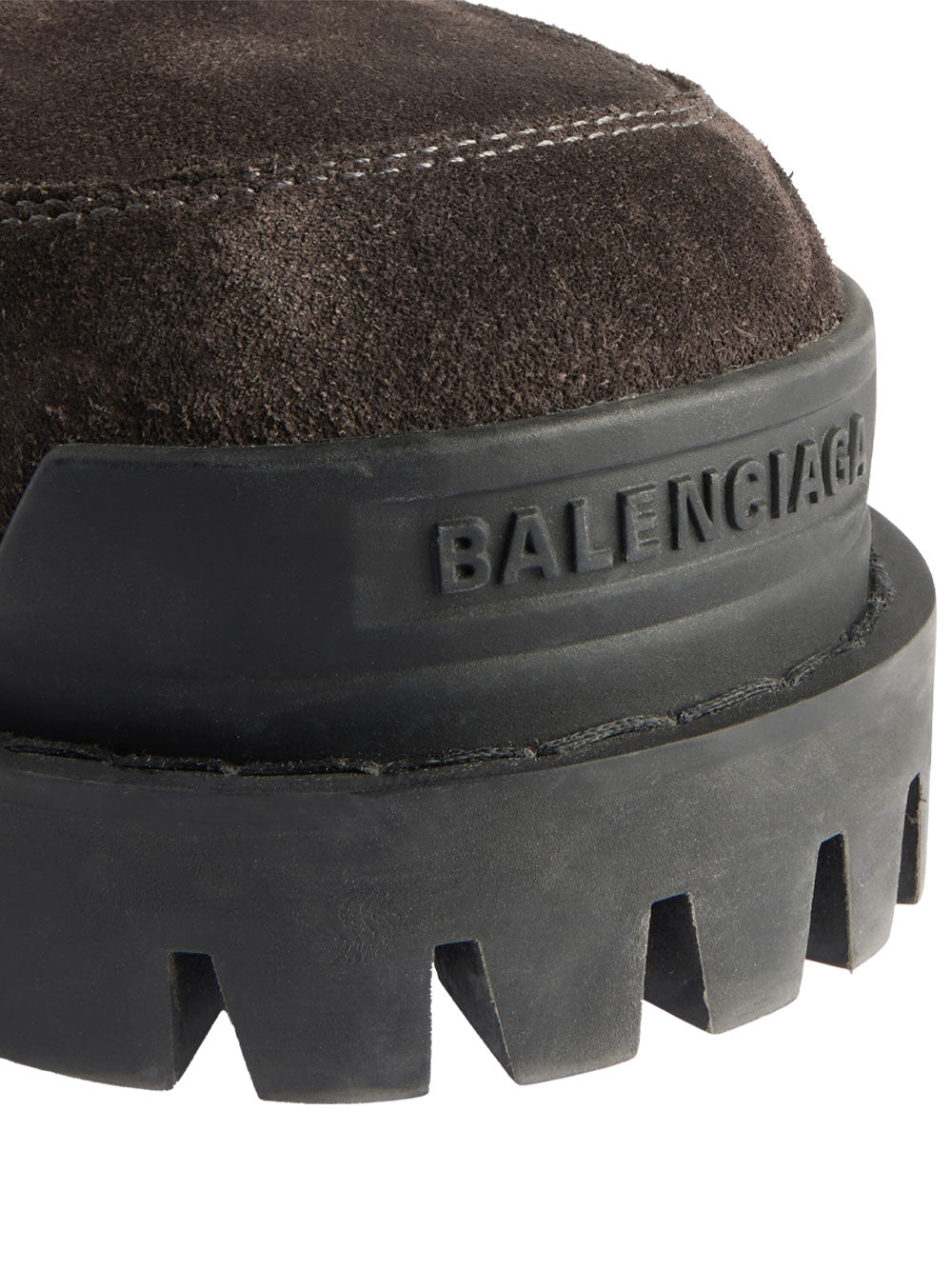 Balenciaga Men Combat Strike Low Boots In Nubuck, Suede And Cotton Canvas BALENCIAGA