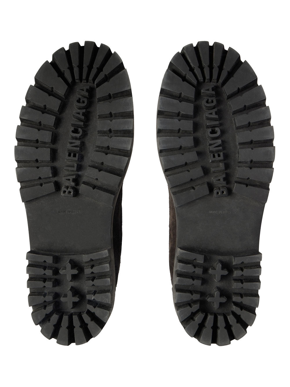 Balenciaga Men Combat Strike Low Boots In Nubuck, Suede And Cotton Canvas BALENCIAGA