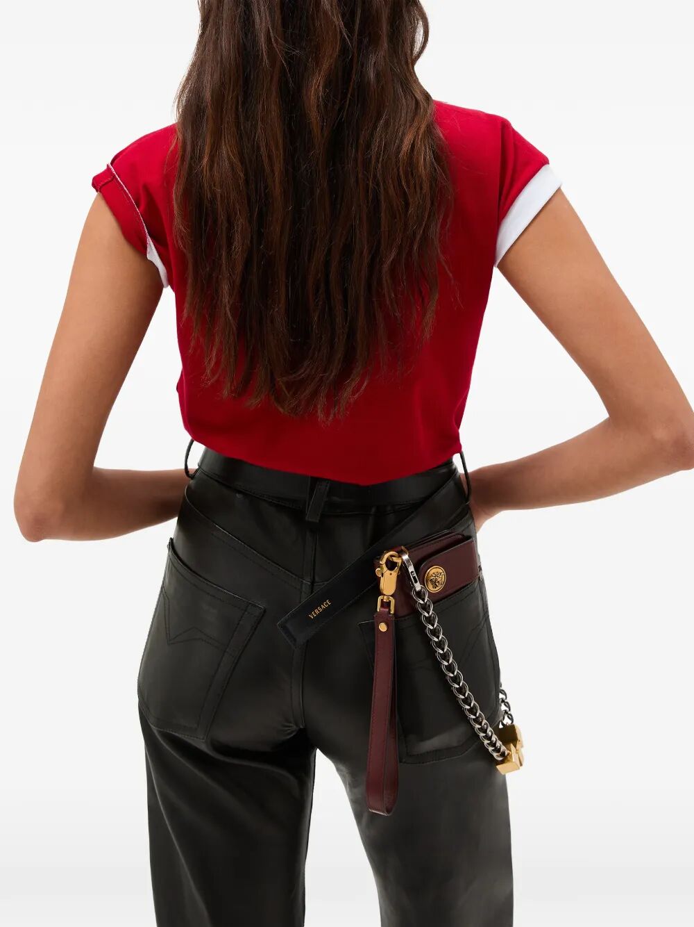 Versace Women T-Shirt In Stretch Jersey Di Cotone VERSACE