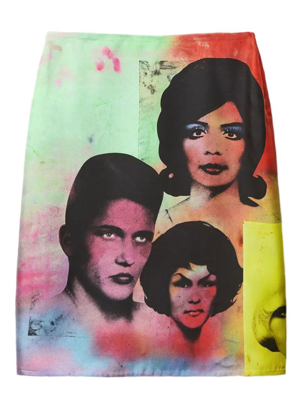 Versace Women "The Party" Print Silk Twill Pencil Skirt VERSACE