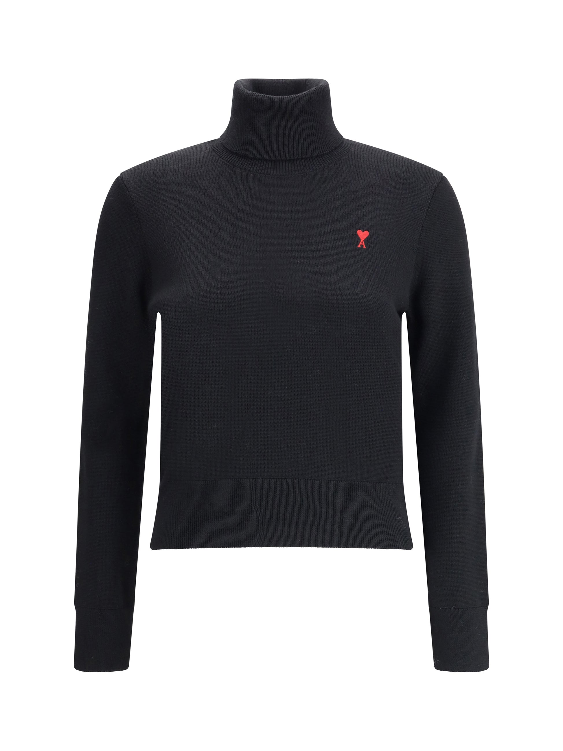 Ami Paris Women Ami De Coeur Turtleneck Sweater AMI PARIS