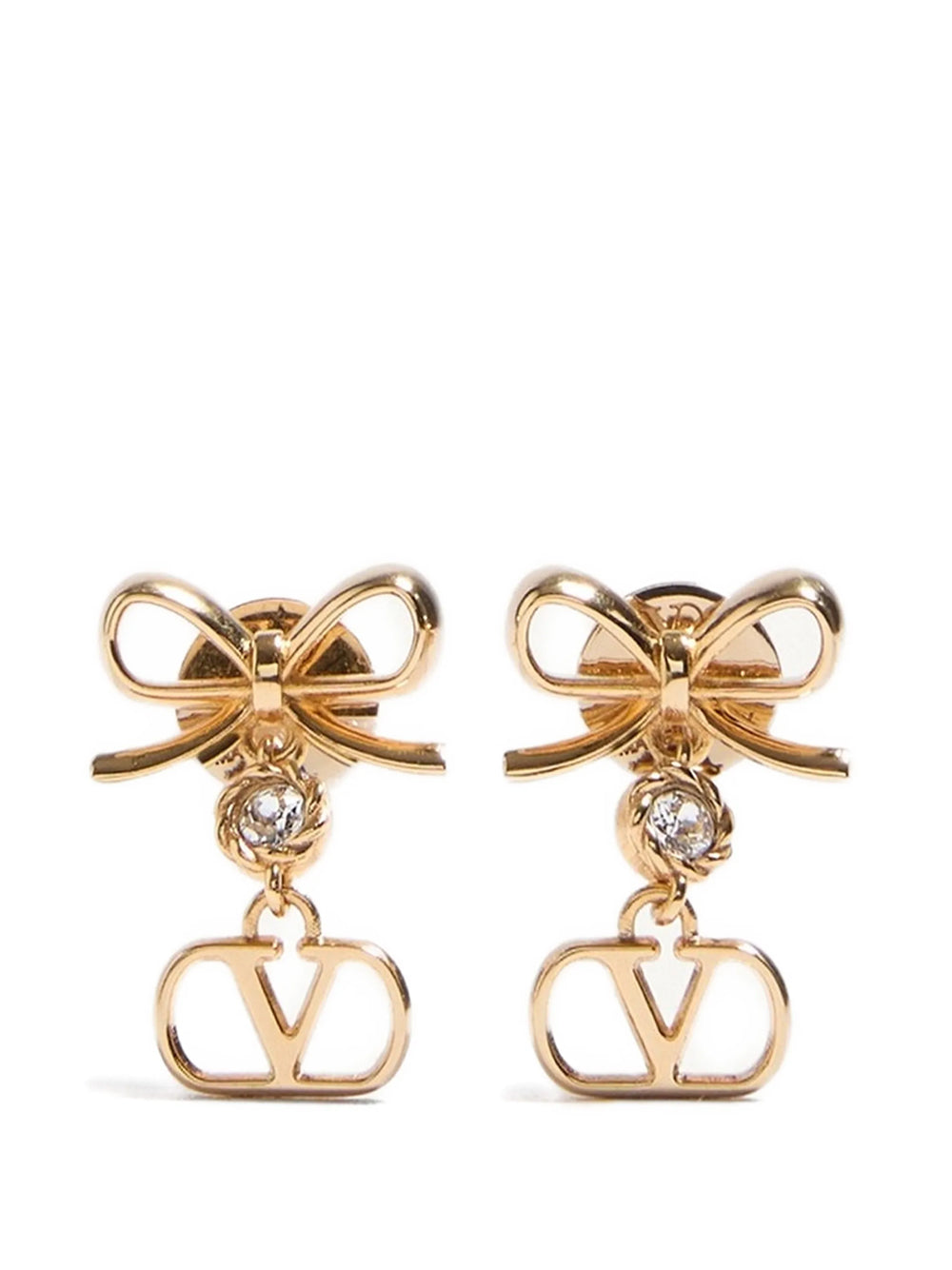 Valentino Garavani Women Vlogo Signature Earrings In Metal And Swarovski® Crystals VALENTINO GARAVANI