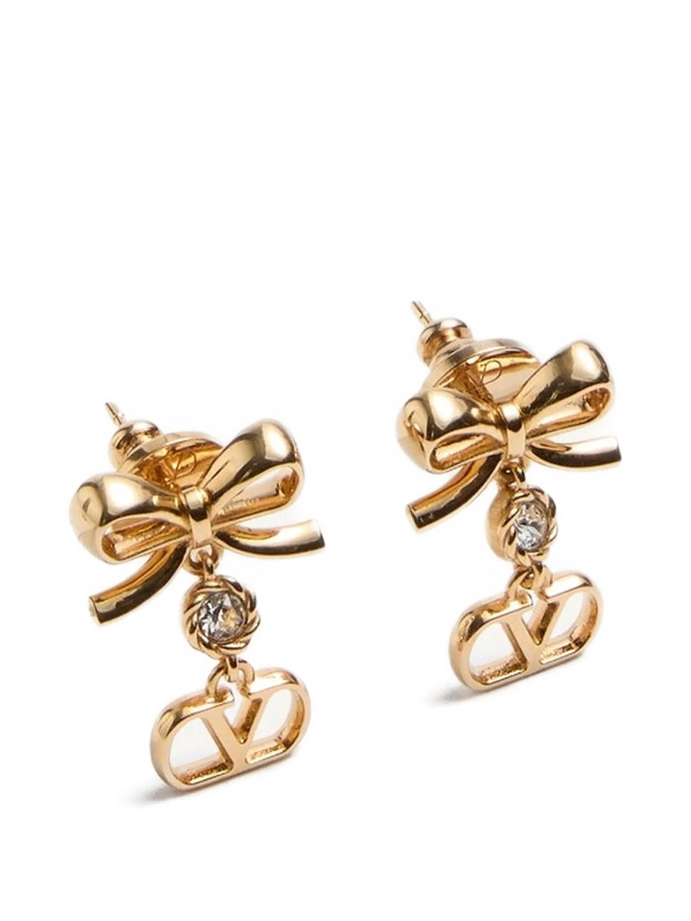 Valentino Garavani Women Vlogo Signature Earrings In Metal And Swarovski® Crystals VALENTINO GARAVANI