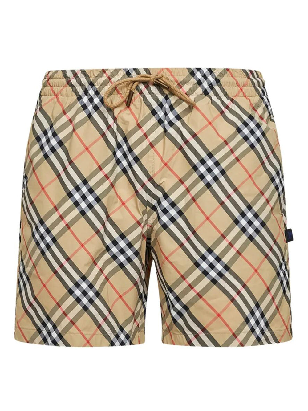 Burberry Men Check Swim Shorts With Pocket BURBERRY