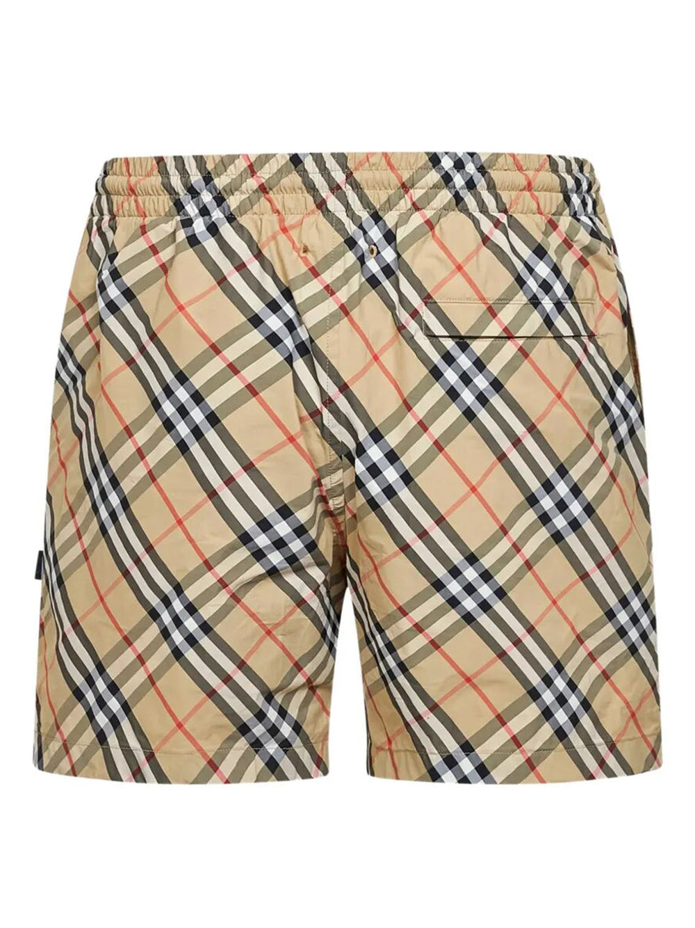 Burberry Men Check Swim Shorts With Pocket BURBERRY