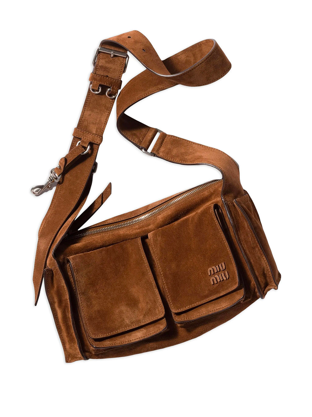 Miu Miu Women Borsa A Tracolla Utilitaire In Pelle Scamosciata MIU MIU