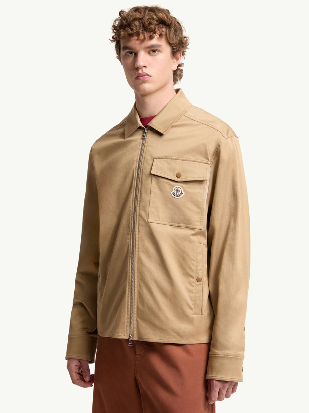 Moncler Men Cotton Blend Gabardine Shirt Jacket MONCLER