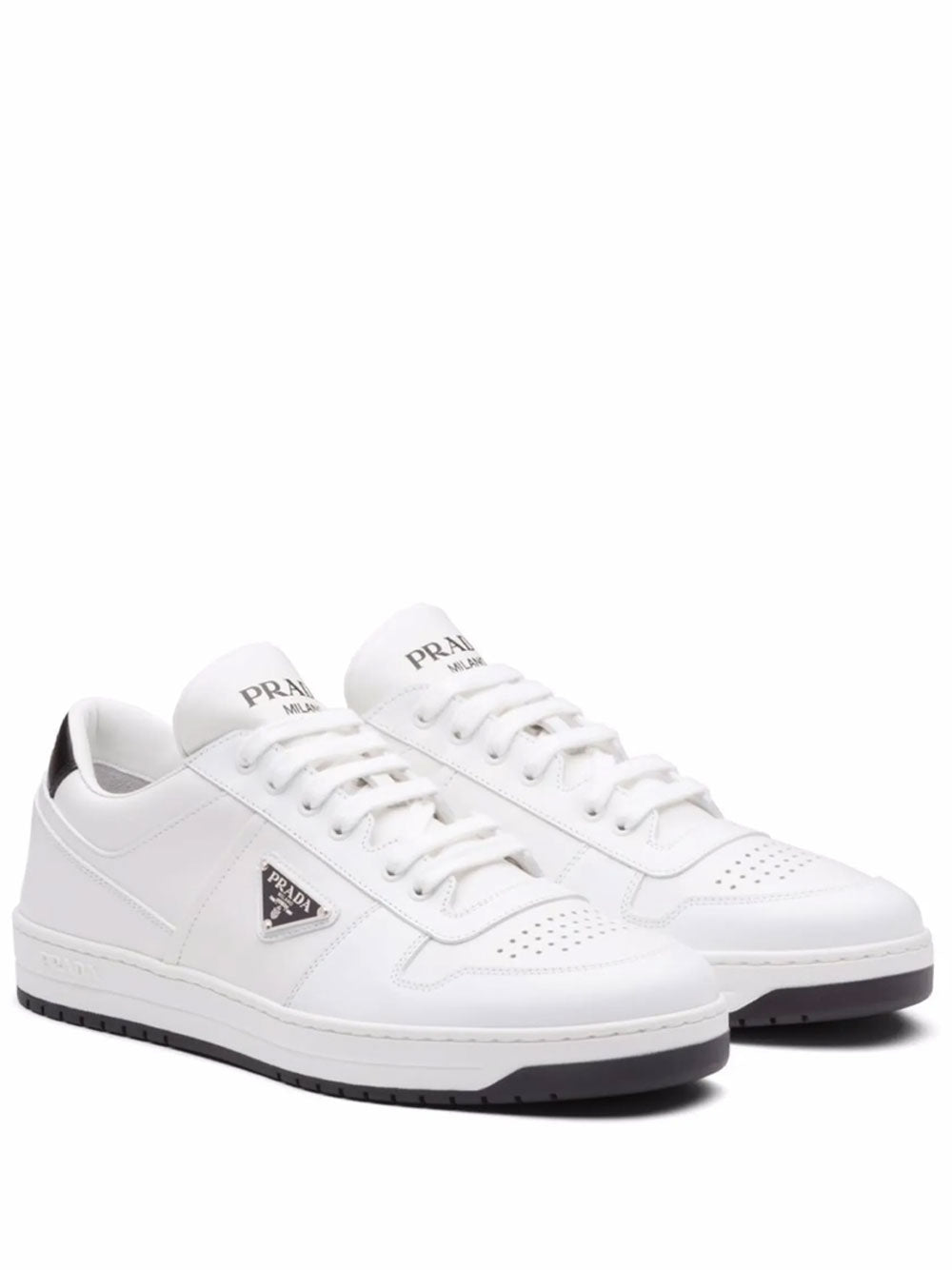 Prada Men Downtown Leather Sneakers PRADA