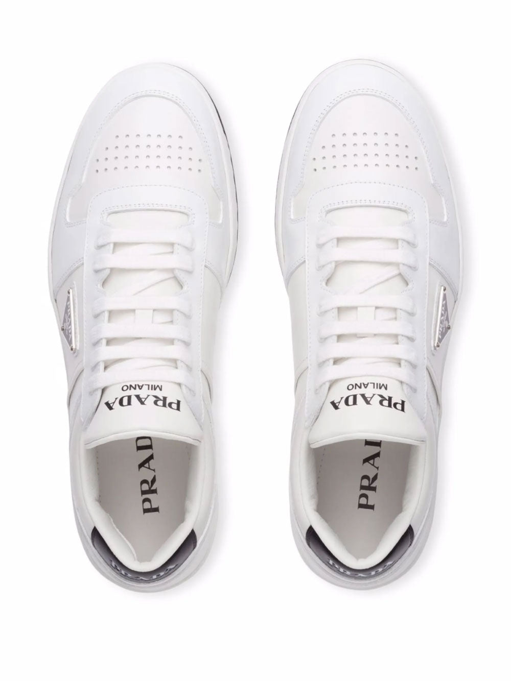 Prada Men Downtown Leather Sneakers PRADA