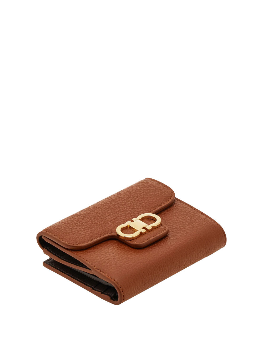 Ferragamo Women Gancini Hammered Leather Compact Wallet FERRAGAMO